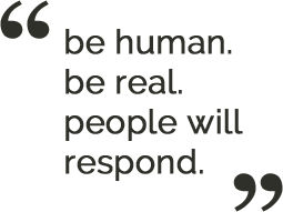 WWD Digital Forum Quote - "be human. be real. people will respond."