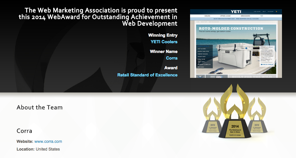 webaward-corra-yeti